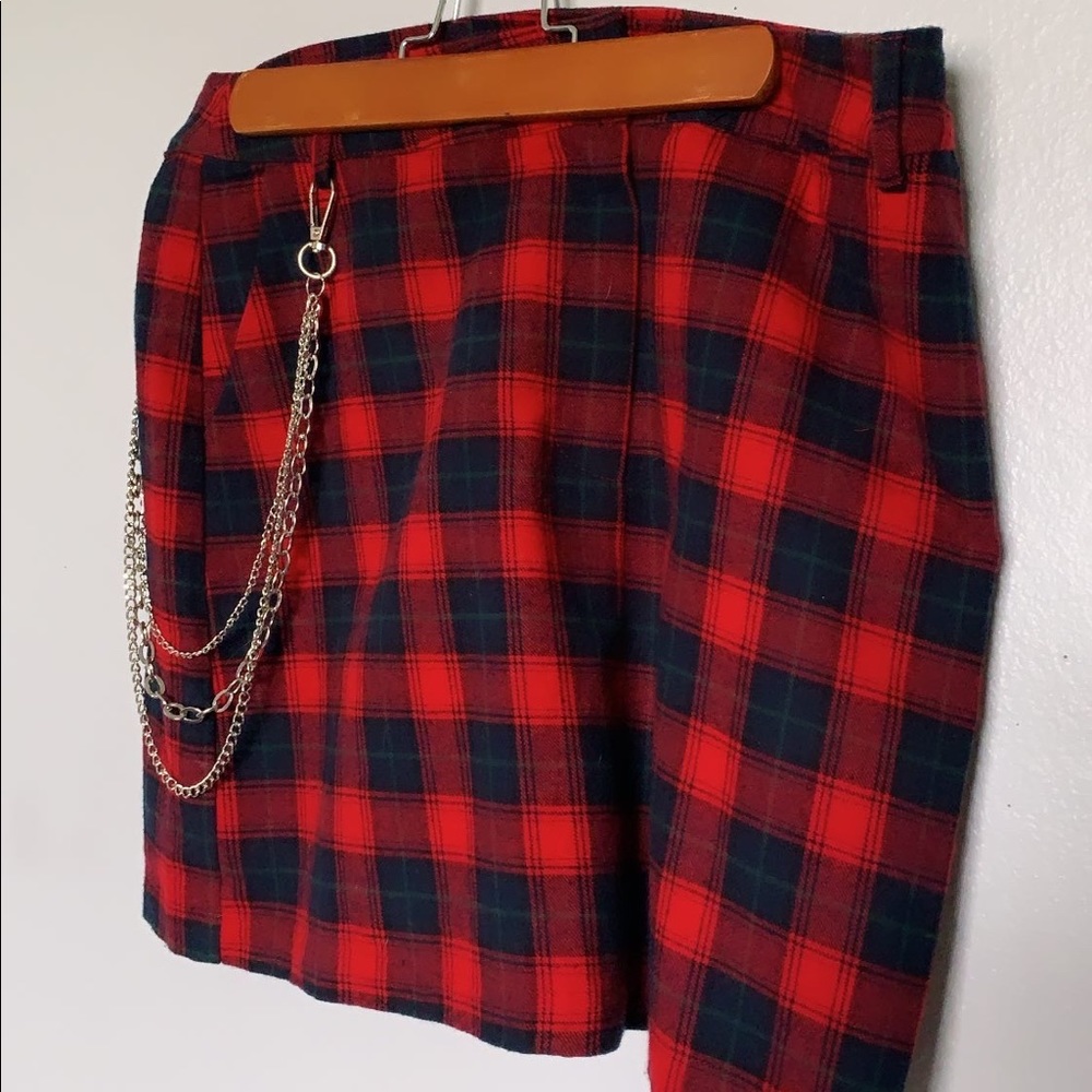PLAID MINI SKIRT